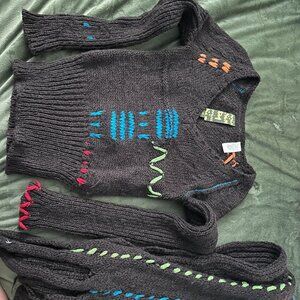 Miss Sixty Sweater and extra long scarf